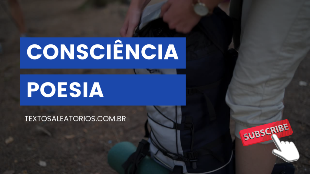 poesia consciencia de um grande amor